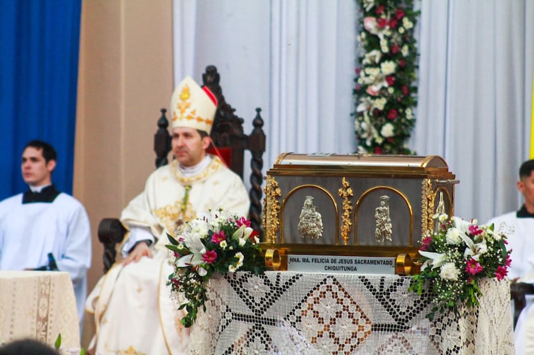 El Nuncio Apostólico reconoció el invaluable legado de la beata Chiquitunga.