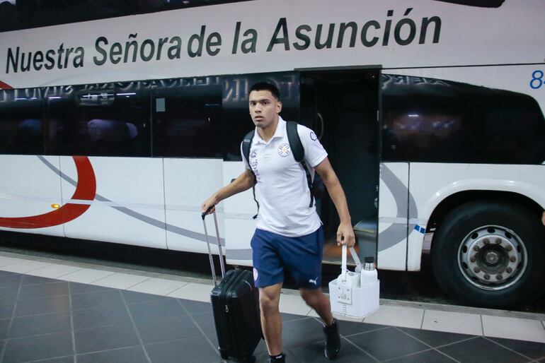 Diego Gómez, jugador de la selección paraguaya sub 23, rumbo al Preolímpico.