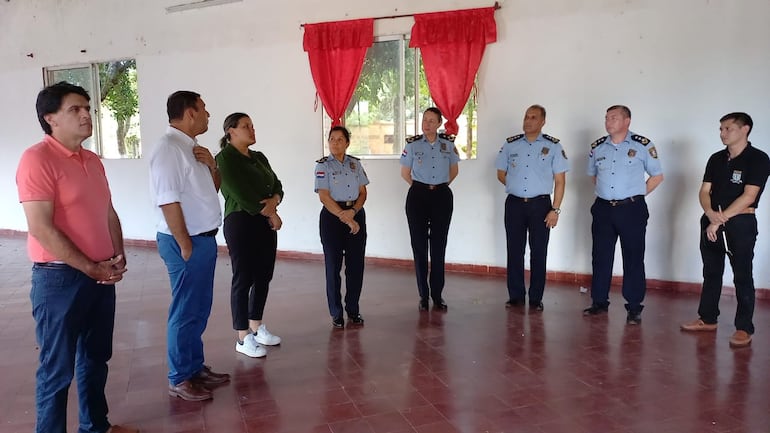 Comitiva de la Isepol, realizan verificación edilicias en San Juan Bautista, para la habilitación del colegio de Policías filial Misiones.