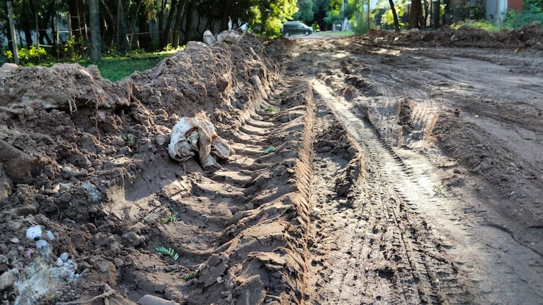 Asi se encuentran las calles del barrio Cristóbal Colón de San Bernardino.