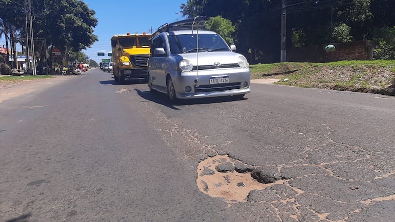 Reclaman al MOPC la reparación de la ruta D027 en las zonas de Capiatá y J. Augusto Saldívar