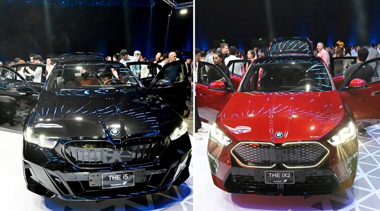 Estos son los flamantes vehículos BMW i5 y BMW iX2, que acaban de ser presentados por Perfecta en nuestro país.