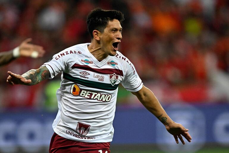 Germán Cano, goleador del Fluminense de Brasil