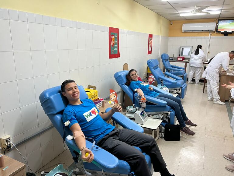 Campaña de donación de sangre del pasado domingo.