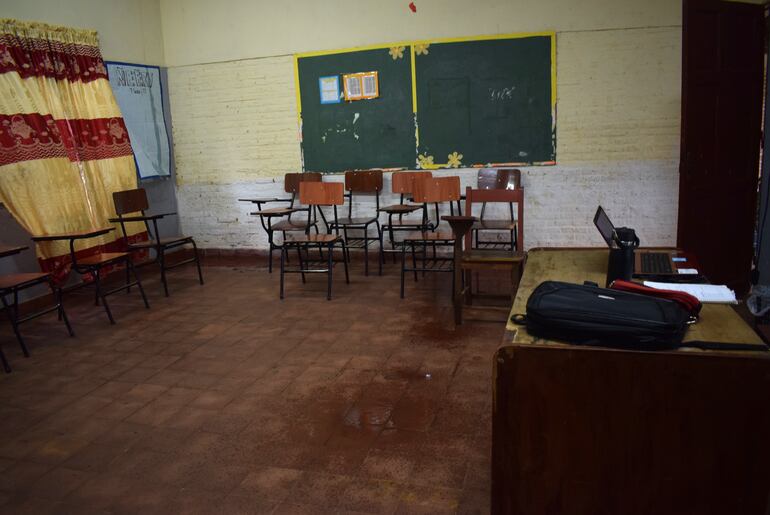 Escuela República de Nicaragua, que será restaurada por la Gobernación de Paraguarí.