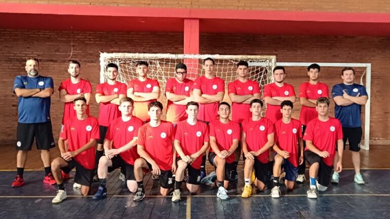 Preselección nacional U20 que practicó en el Polideportivo Ex-Diben, de Encarnación.