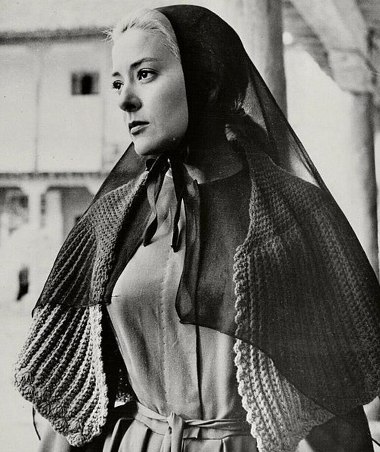 Silvia Pinal en "Viridiana", la célebre película de Luis Buñuel.