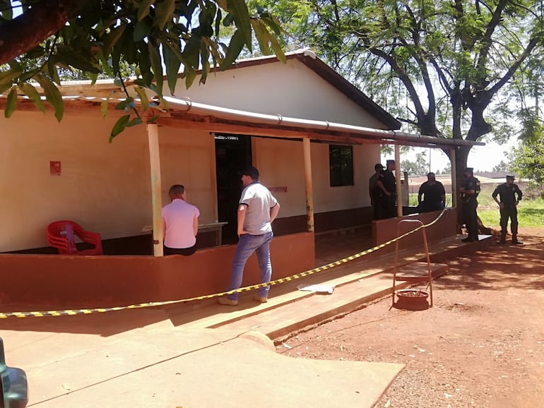 La vivienda donde ocurrió el feminicidio en Naranjal, al sur de Alto Paraná.