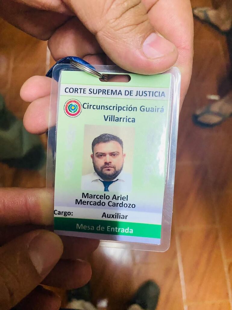 El detenido se desempeñaba como auxiliar en mesa de entrada del Poder Judicial de Villarrica.