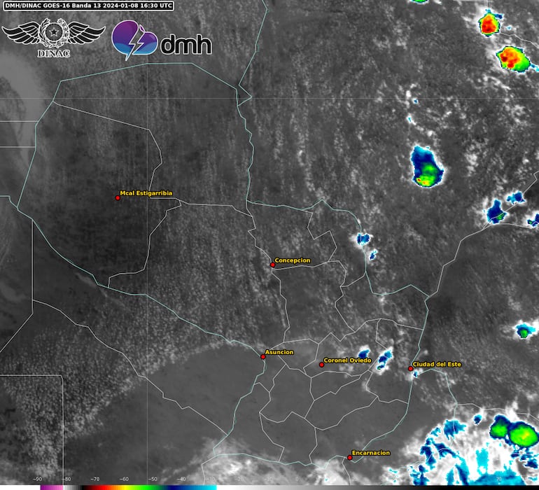 Zona de cobertura del temporal que afectará al Este del país esta tarde.