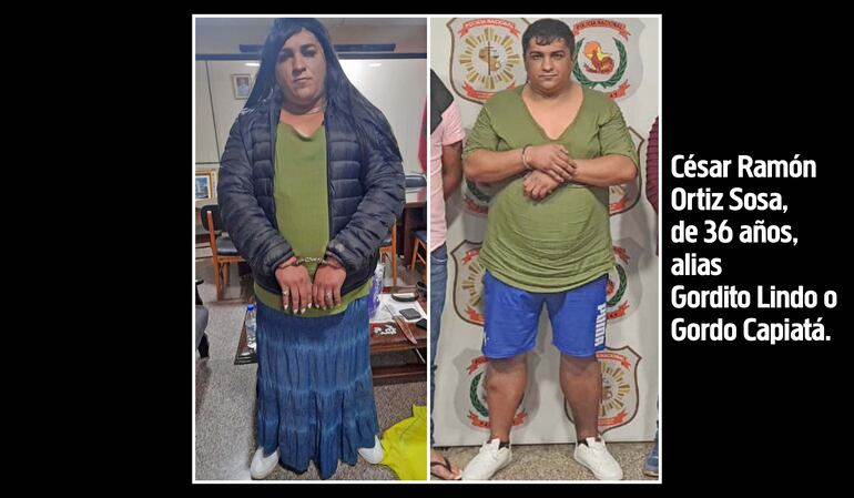 César Ramón Ortiz Sosa, alias Gordito Lindo o Gordo Capiatá, recluso de Tacumbú fugado y recapturado.