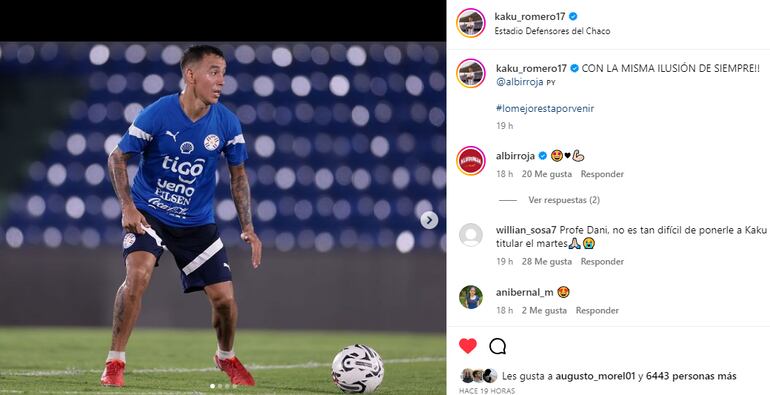 Kaku Romero, vía Instagram.