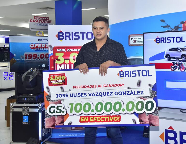 José Ulise Vázquez recibió 100 millones de guaraníes de Bristol.