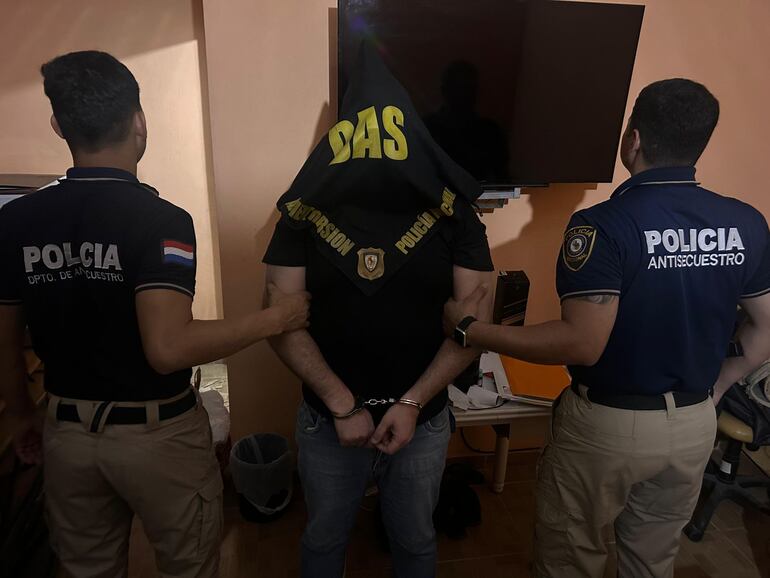 Detienen Héctor Hernán Sosa, aparentemente vinculado a caso de extorsión en Capiatá