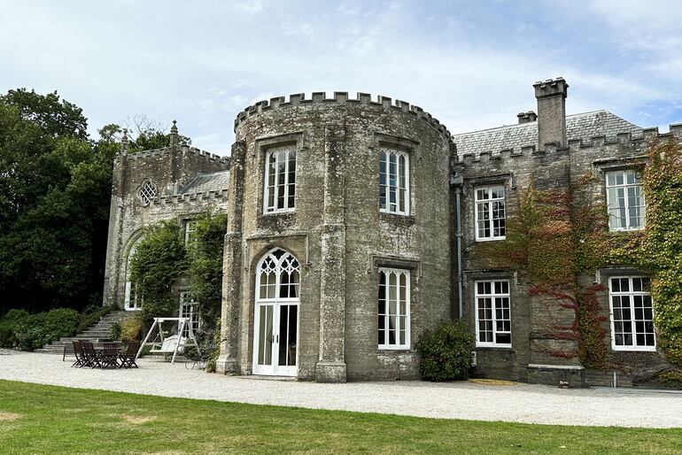 El adorable castillo Prideaux Place.