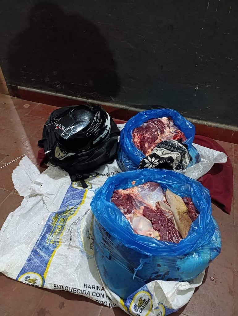 Quiindy: incautan 41 kilogramos de carne vacuna de dudosa procedencia.