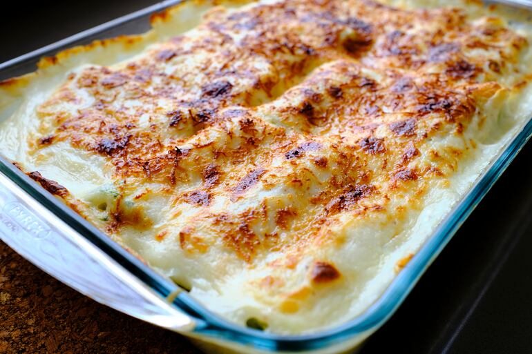 Canelones picantes de choclo.