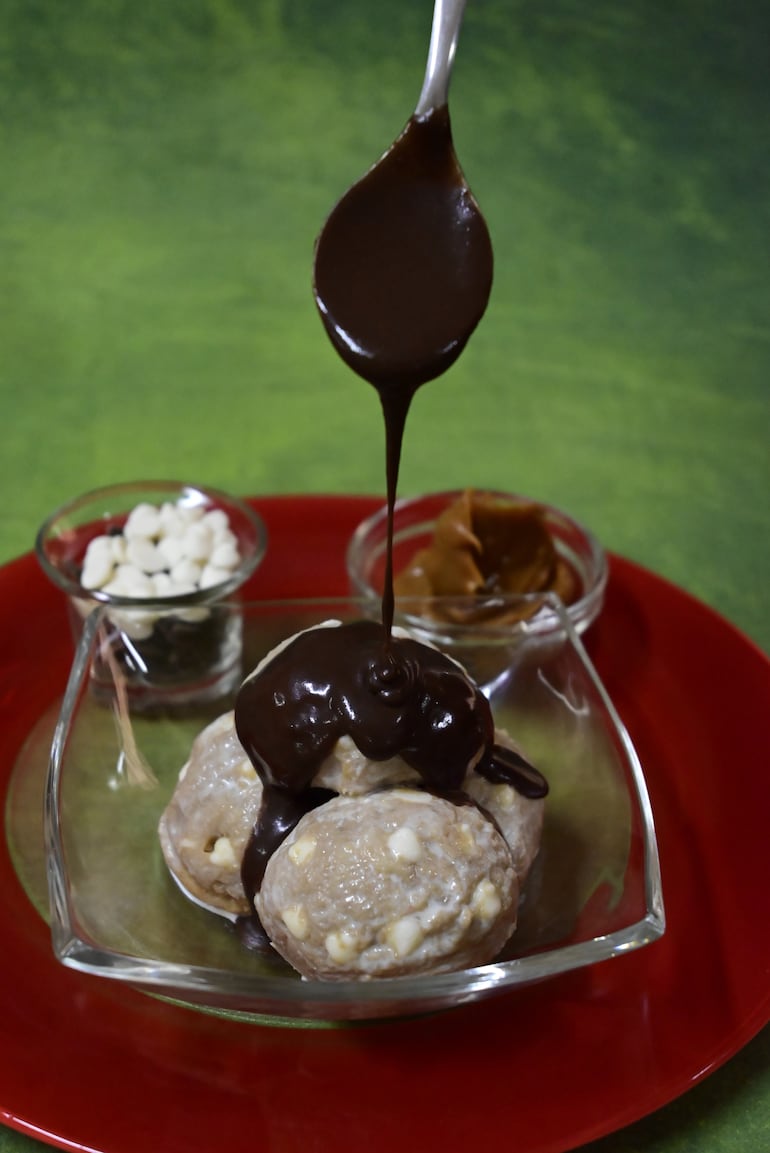 Helados de Navidad.