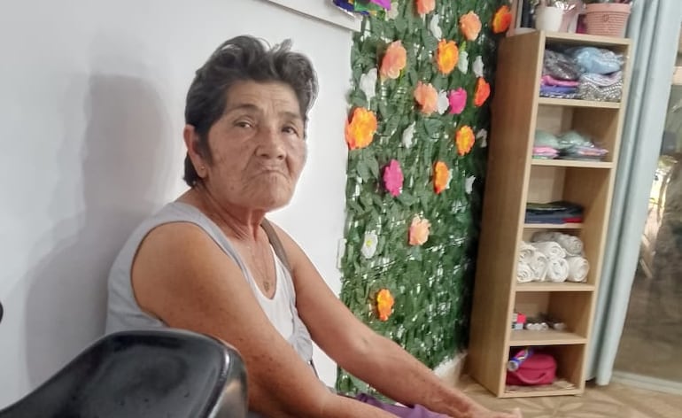 Una foto actual de la abuela desaparecida.