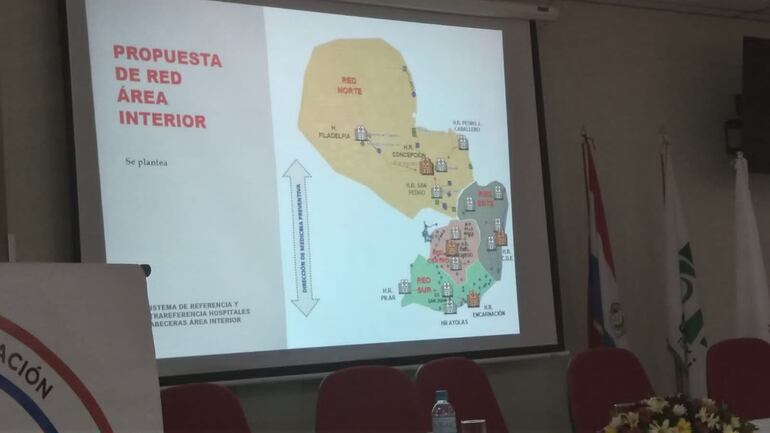 La presentación de RIISS en Ciudad del Este, se realizó en el Hospital Regional del IPS.