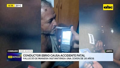 Limpio: Conductor ebrio causa accidente fatal