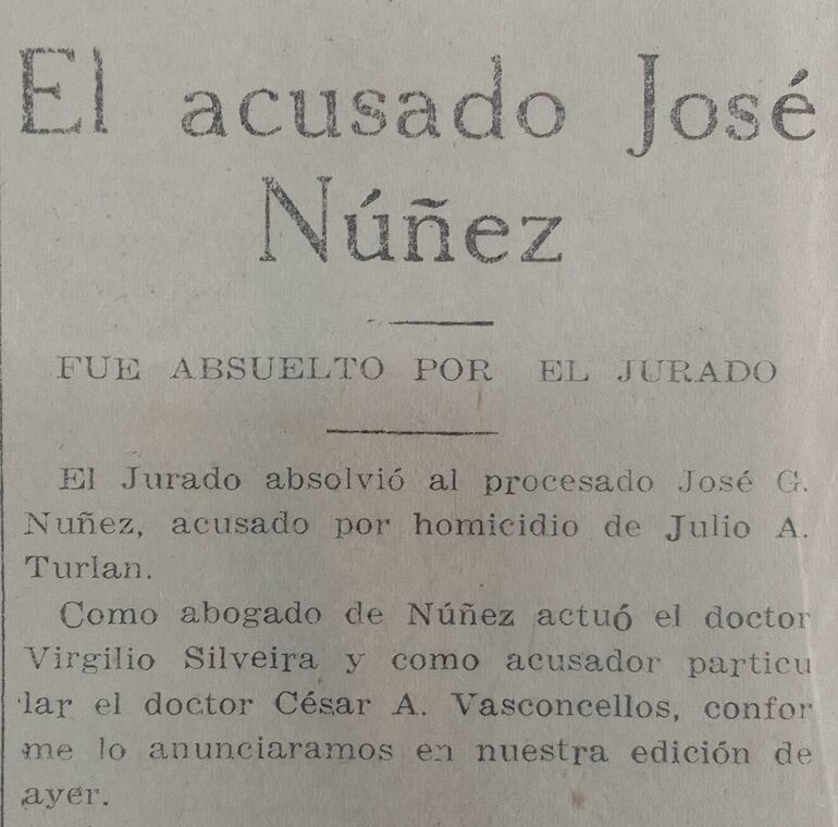 "La Tribuna", 25 de octubre de 1928.