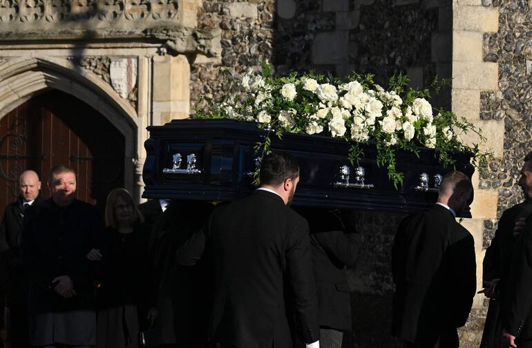 El funeral del exintegrante de One Direction, Liam Payne, se llevó a cabo al oeste de Londres. (JUSTIN TALLIS / AFP)