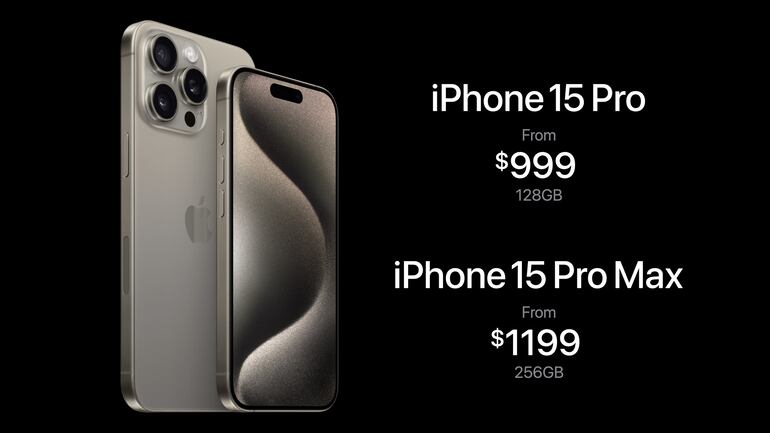 iPhone 15 Pro y Pro Max.