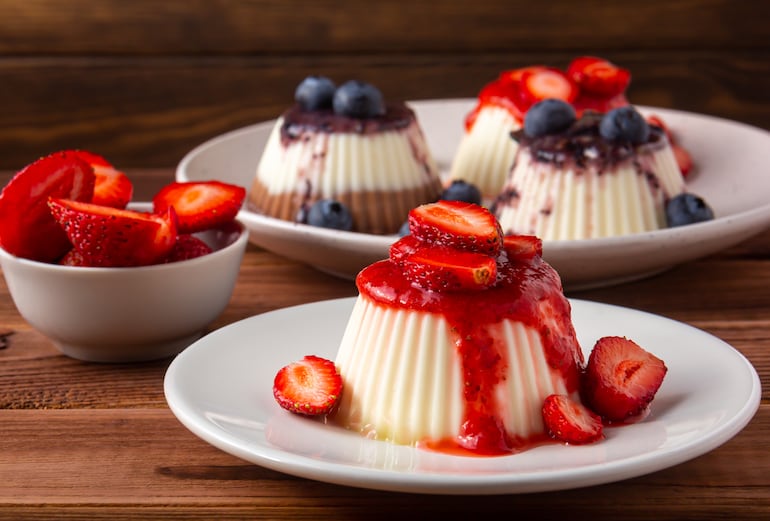 Panna cotta.