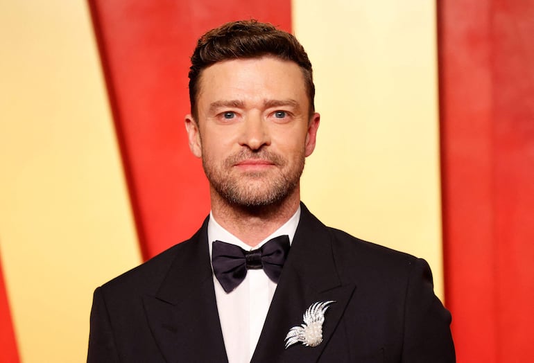 El cantante Justin Timberlake, el pasado domingo, en la fiesta de Vanity Fair luego de los premios Óscar. El artista presentó hoy su nuevo álbum.