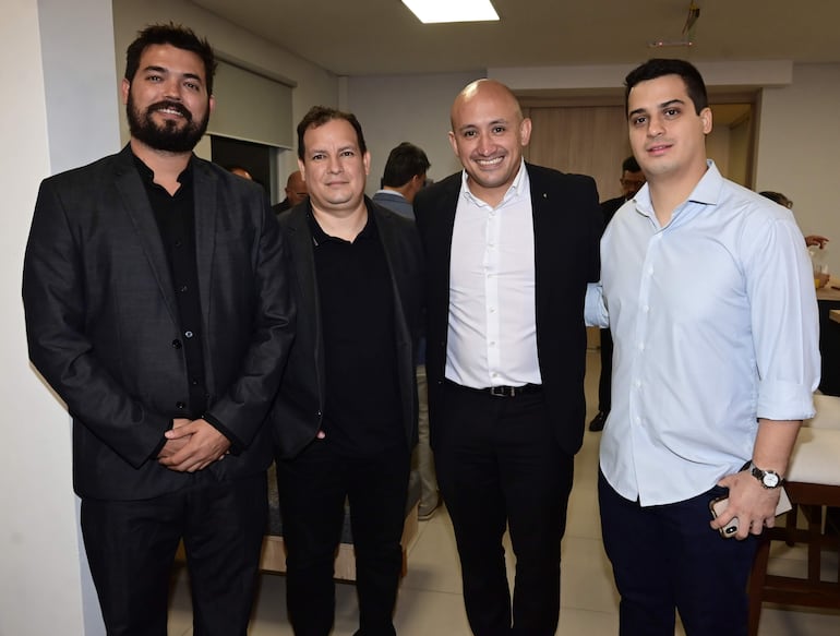 Hugo Peña, Diego Ferreira, Sergio Ribon y Sebastián Arango.