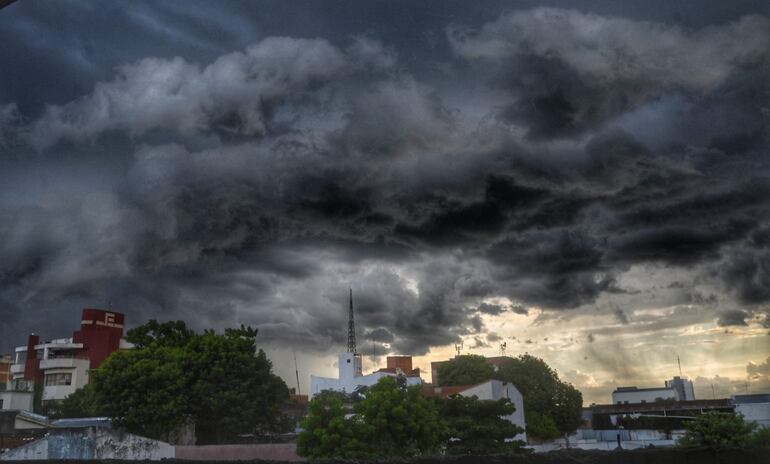 tormenta lluvia Asunción