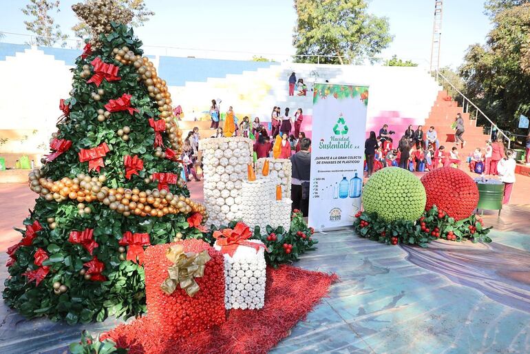 El proyecto "Navidad Sustentable" se realiza por segundo año en Ciudad del Este. 