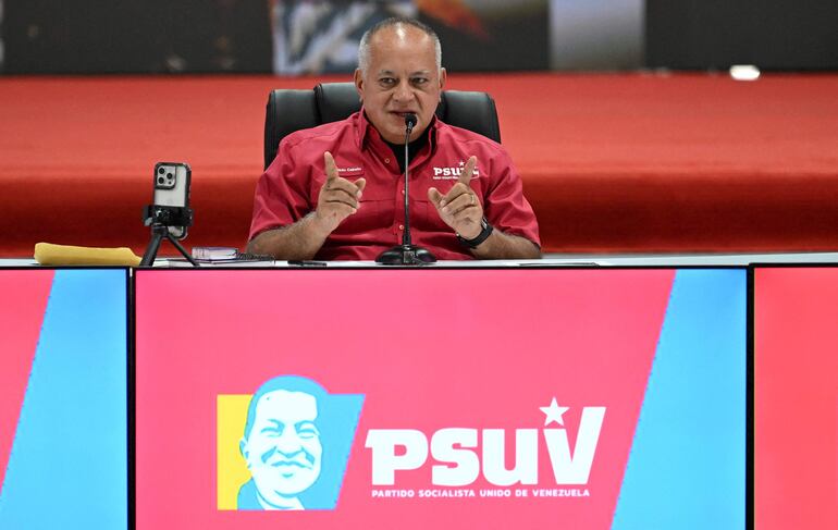 Diosdado Cabello, primer vicepresidente del oficialista Partido Socialista Unido de Venezuela (PSUV).