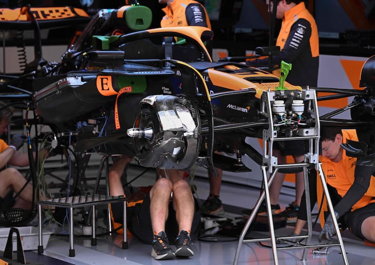 McLaren trabaja intensamente sobre el monoplaza de Óscar Piastri para este GP.