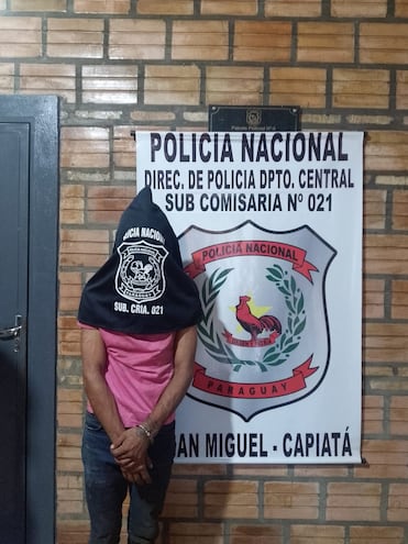 Este hombre fue detenido por presuntamente intentar abusar de una joven de 22 años en Capiatá.