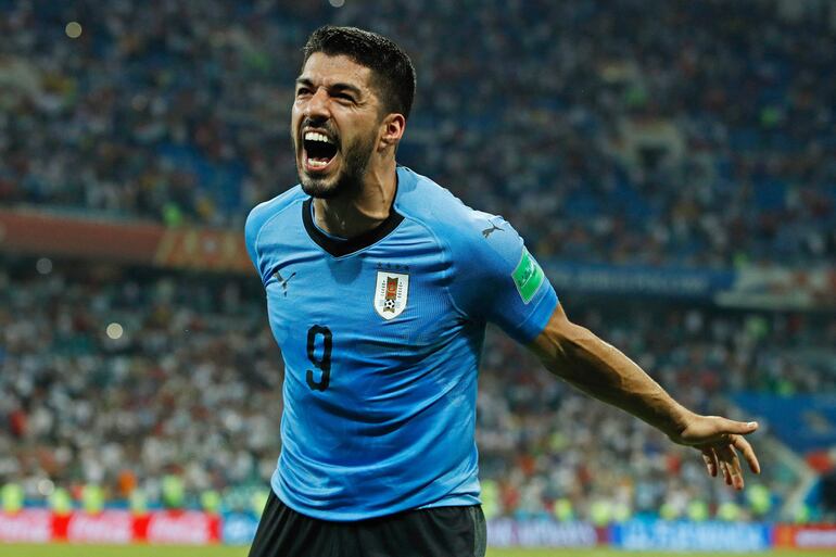 Luis Suárez, 36 años, el máximo artillero en la historia de la selección uruguaya.