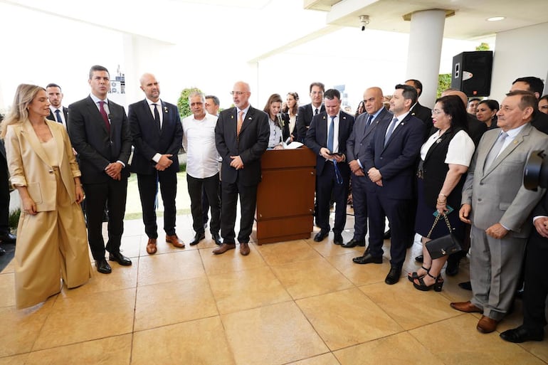 Imágenes de la reapertura de la embajada de Israel en Paraguay, este 18 de setiembre.