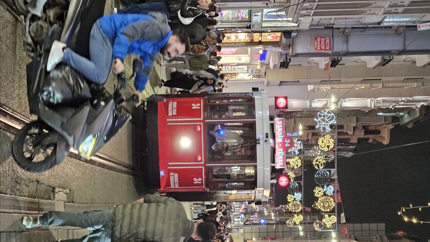 Tranvía del barrio Taksim, en Estambul.