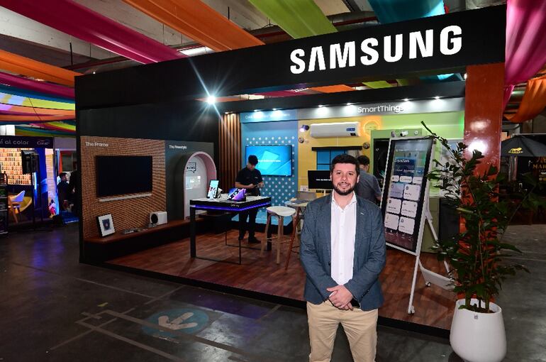 Iván Spiess, gerente de marketing de Samsung Paraguay.