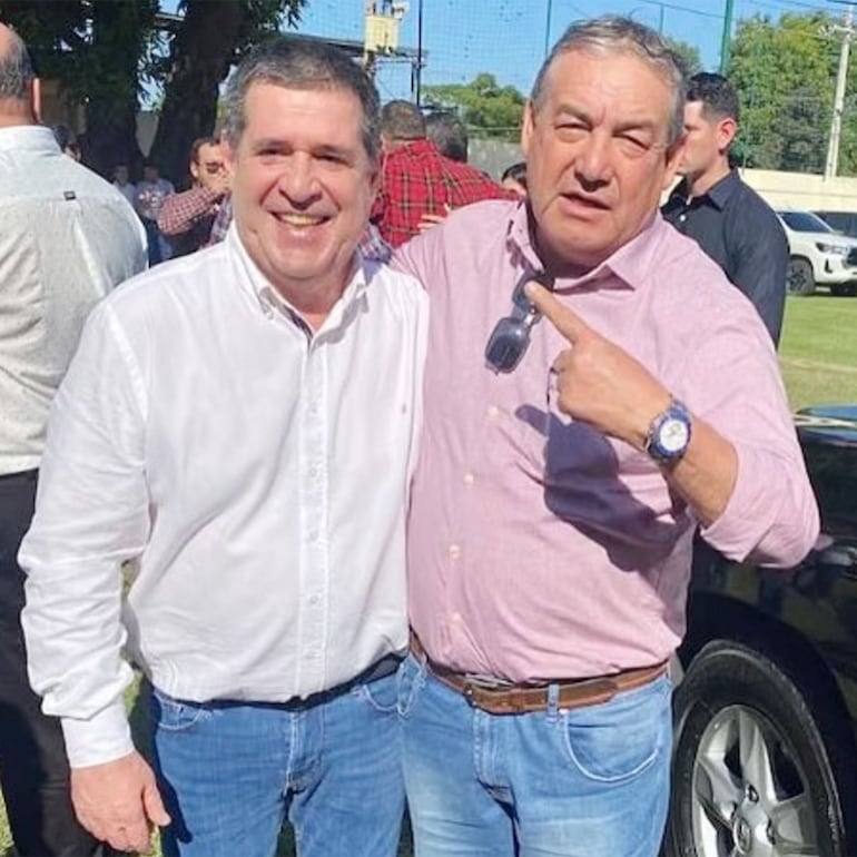 Horacio Cartes junto a Eulalio GOmes.