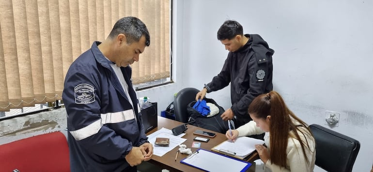 Detenido en el Aeropuerto Internacional Silvio Pettirossi Richard José Matto Villamayor.