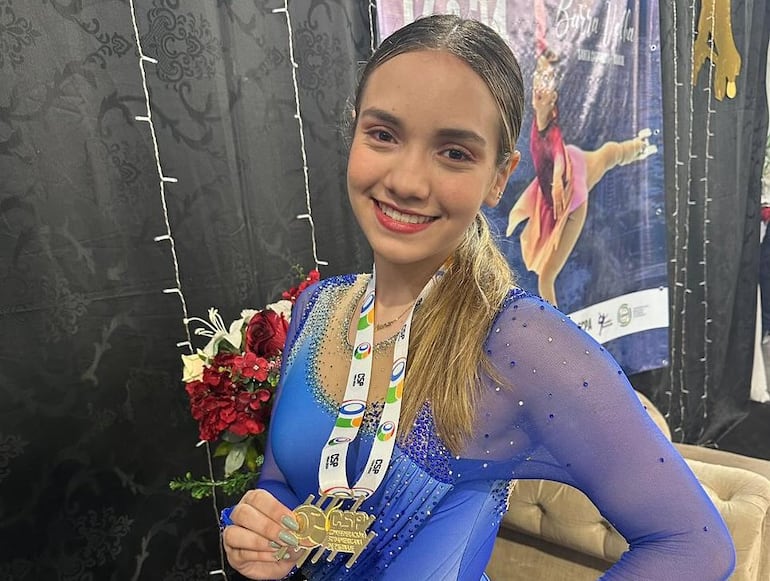 La paraguaya Aitana Claveria se alzó la medalla de oro en Solo Dance Youth durante los Juegos Sudamericanos sobre ruedas.