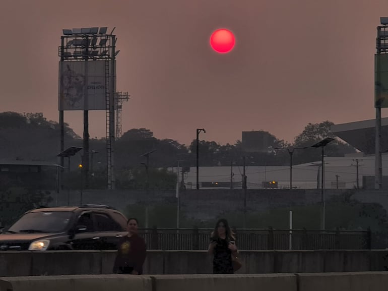 humo amanecer sol calor