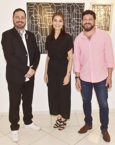 Enrique Espínola, María Graciela Meza y Alfred Pajés.