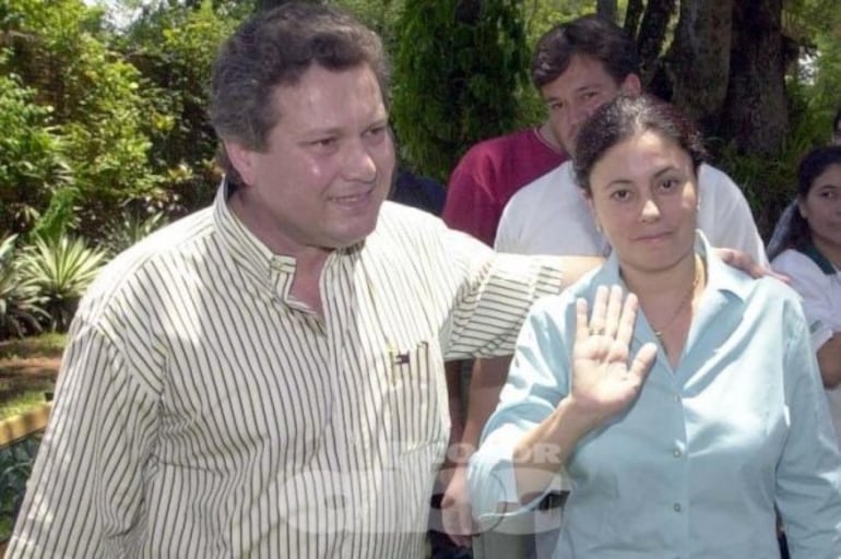 María Edith Bordón de Debernardi, una vez rescatada, luego de permanecer 64 días secuestrada.