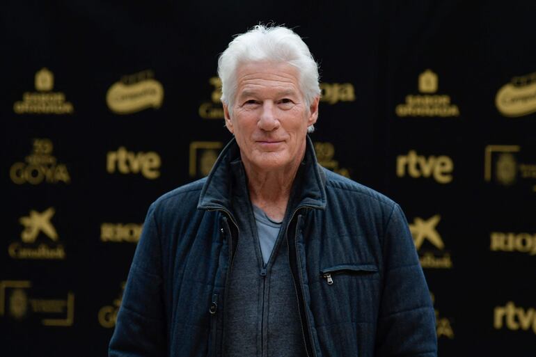 Richard Gere durante una sesión de fotos en Granada, España.