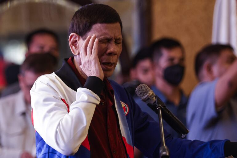 El expresidente filipino Rodrigo Duterte.