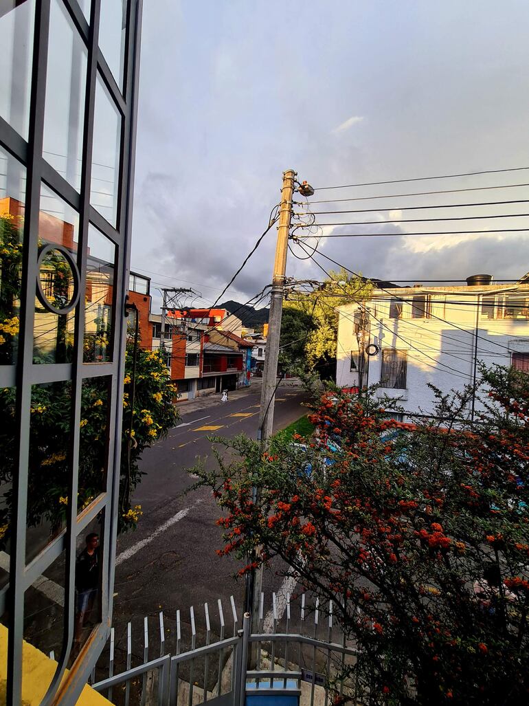 Vista desde la habitación de Betty la Fea en Teusaquillo, Bogotá, Colombia.