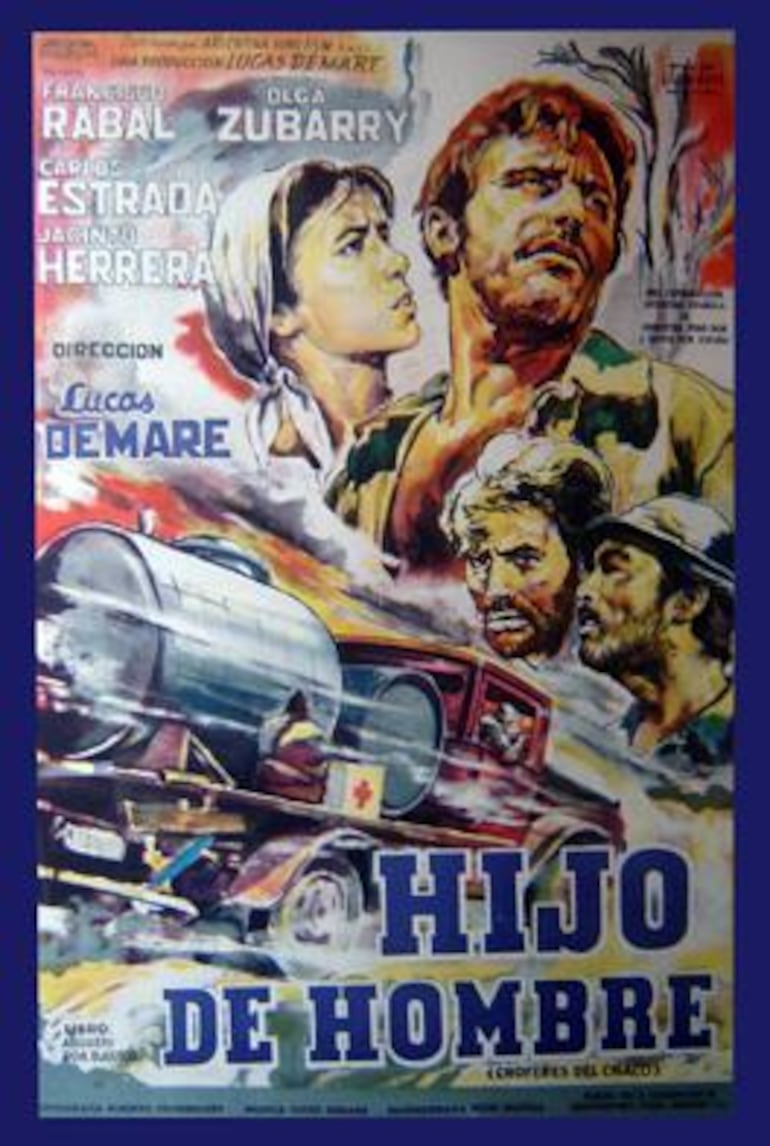 Afiche de la película "Hijo de hombre", con guion de Augusto Roa Bastos.